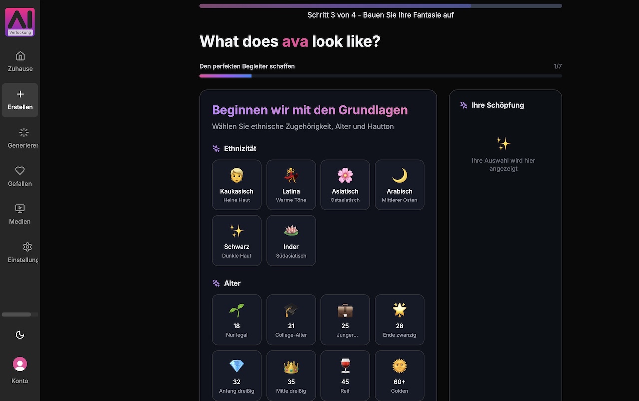 AI Girlfriend erstellen mit Ai Allure im Test AI Girlfriend erstellen mit Ai Allure im Test